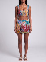 Coastal Blue Coral Co-ord Top