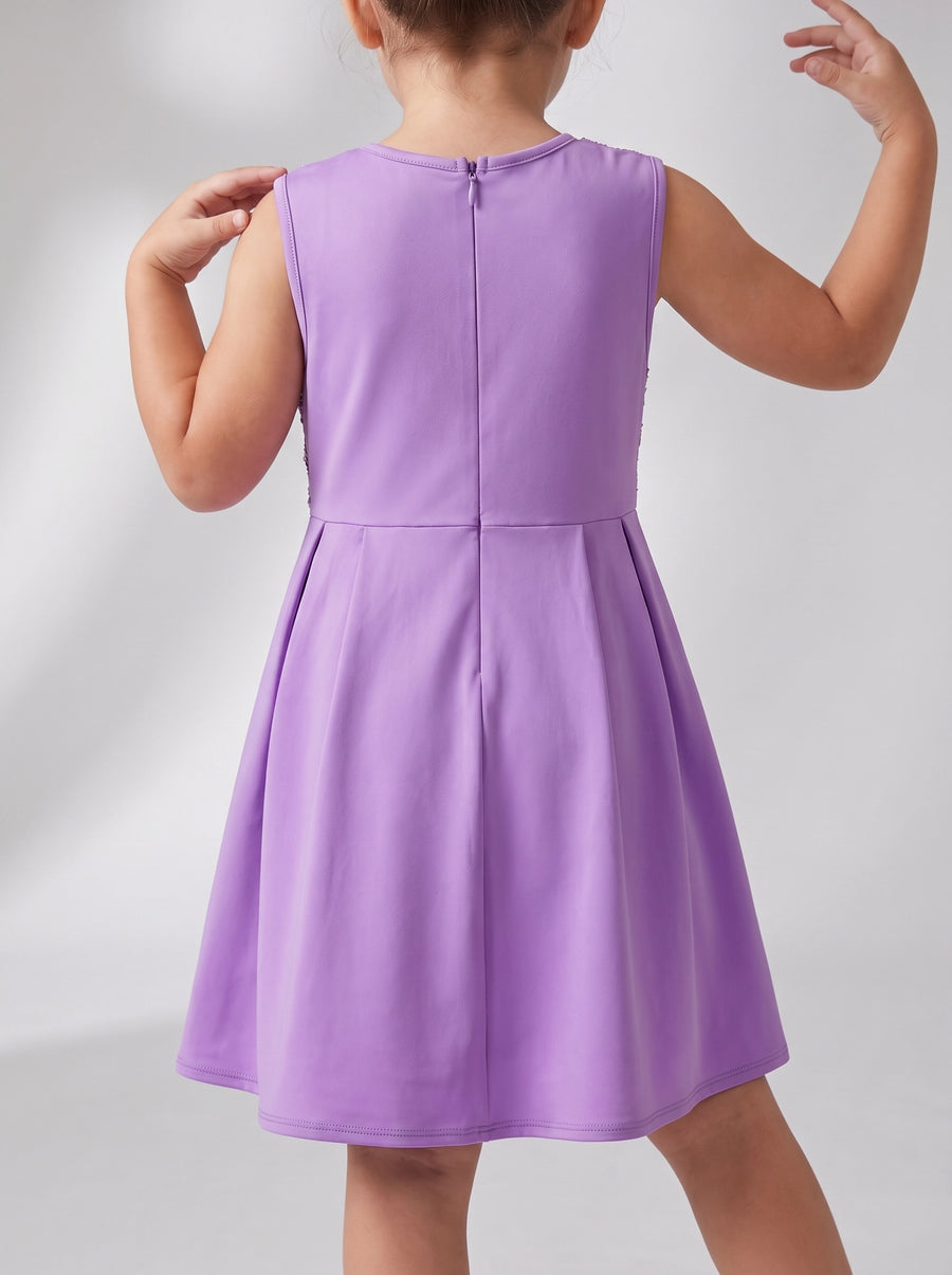 Oceanus | Disney Kids Pearl of Ursula Purple Dress