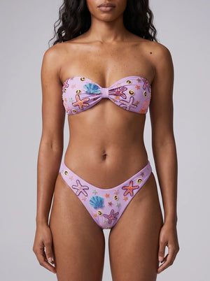 Quinn Clasp Closure Bikini Top Lilac