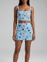 Celestial Night Blue Co-ord Top