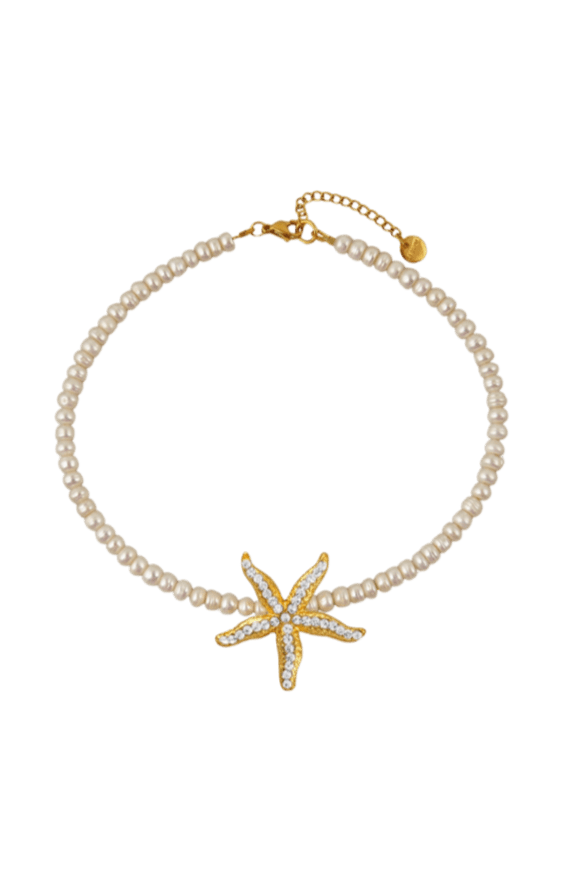 Sienna's Starfish Pearl Necklace