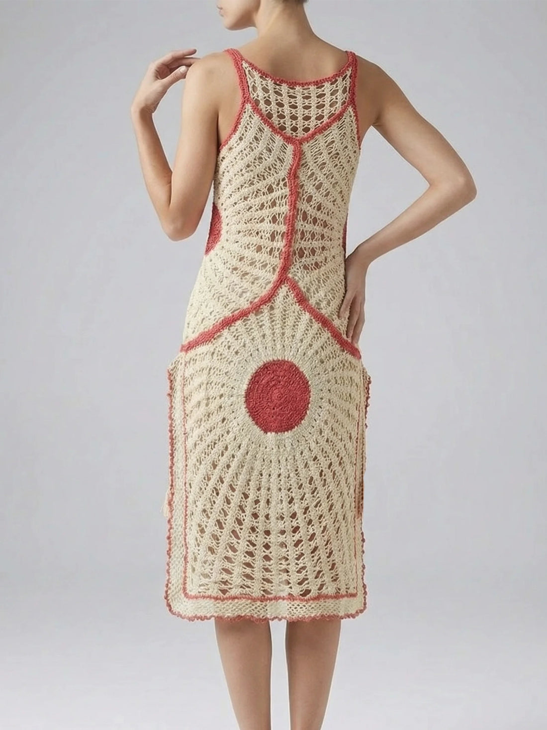 Soleil Crochet Ivory Dress