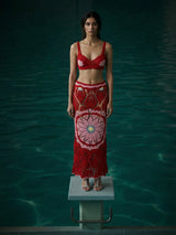 Red Bella Crochet Top