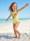 Sunshine Paradise Yellow Kids Swimsuit