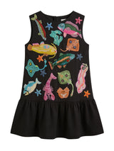 Arizona Big Ruffle Kids Dress Multi Colour