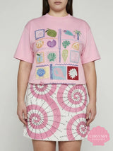 Plage Pink Tee Beaded Tshirt