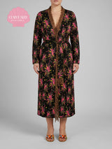 Midnight Bloom Fringe Robe