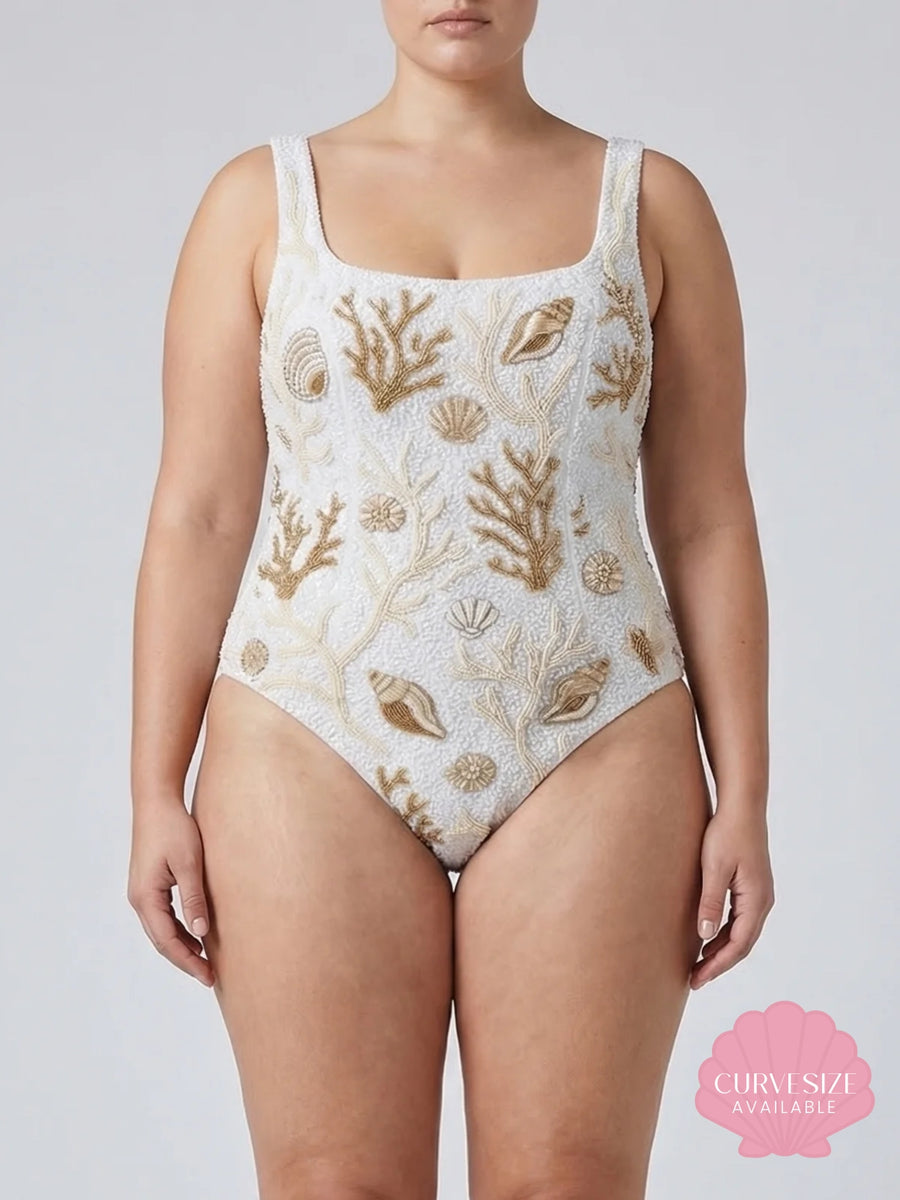 Ocean Treasure White Gold Swimsuit