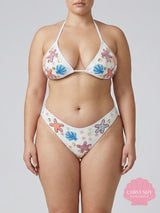 Curve Marissa Hand Embroidered Luxe Bikini Top - White