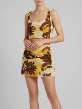 Kulani Kinis x Oceanus Golden Sunset Beaded Co-ord Skirt