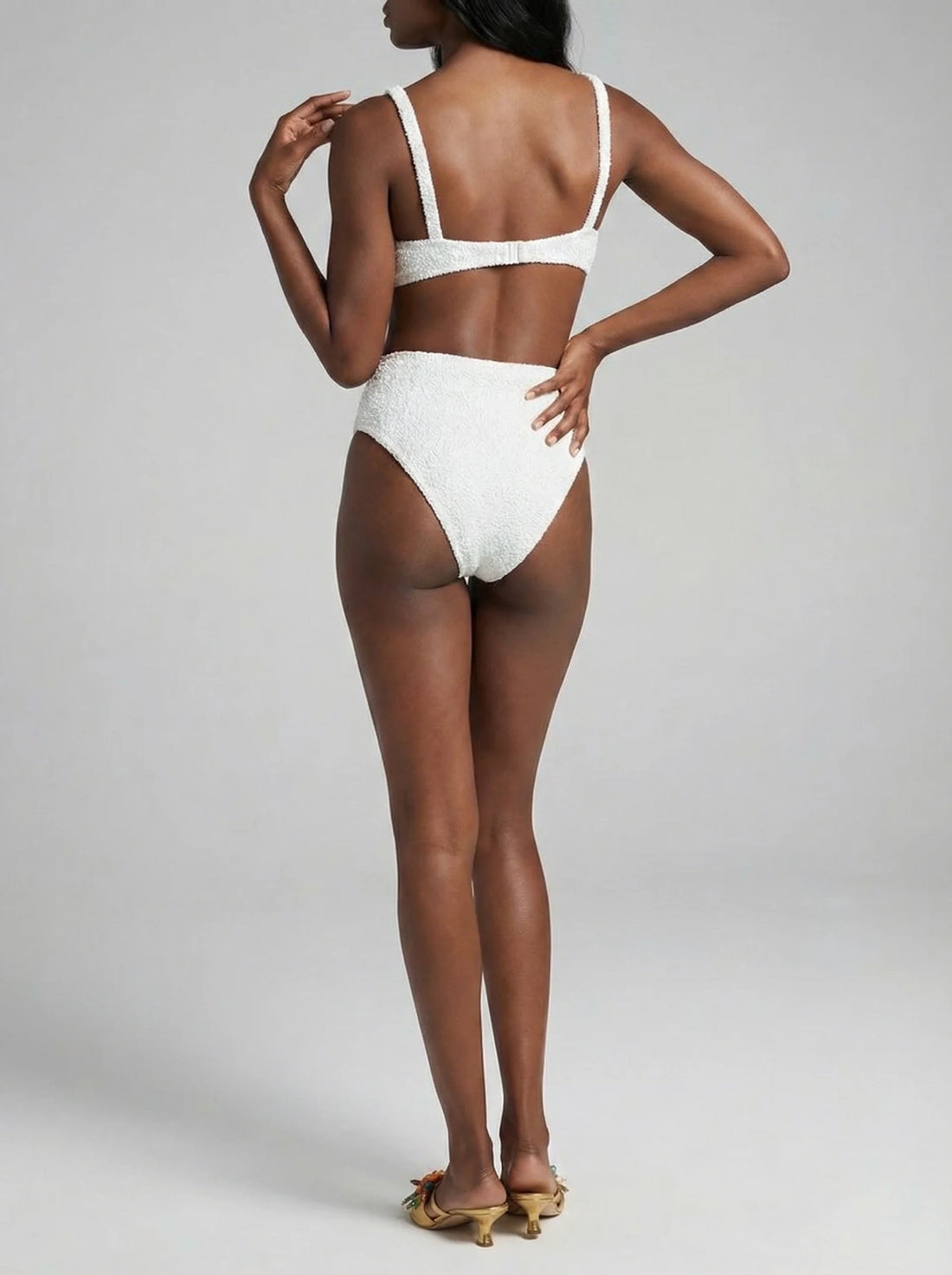 Ariel Hand Embroidered Underwire Bikini Bottom Multi Color