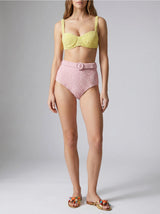 Heidi Hand Beaded Bikini Top Multi Colour