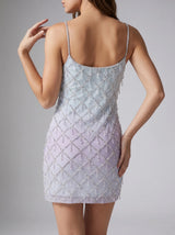 Arabella Blue Purple Ombre Mini Dress