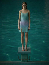 Amara Dress in Blue Lilac Ombre