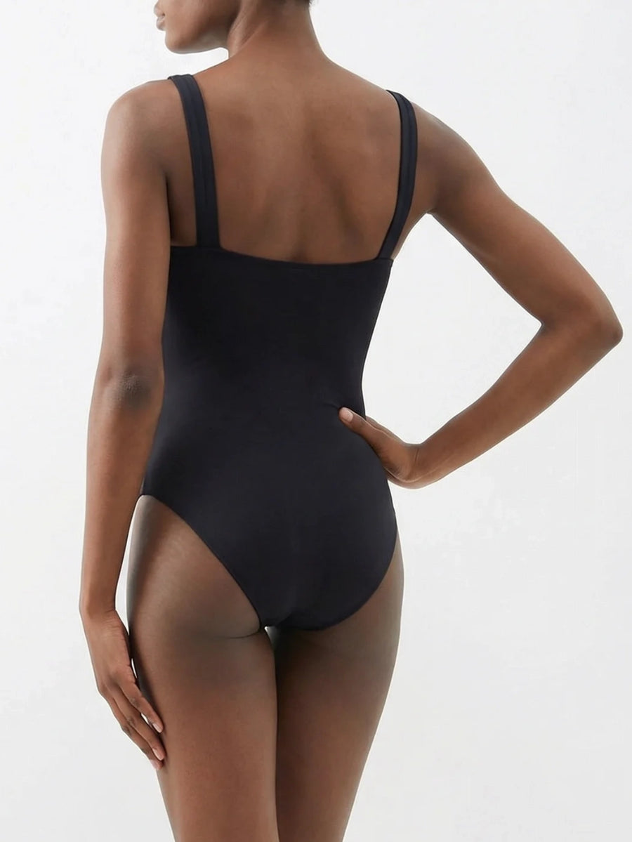 Midnight Bloom Swimsuit Black
