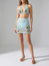 Moorish Idol Co-ord Top Blue