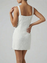 Arizona Beaded Mini Dress White