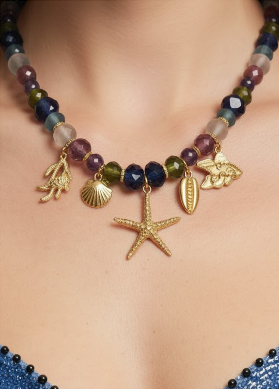 Meretrix Necklace in Multi