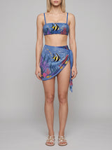 Marine Fish Blue Sarong