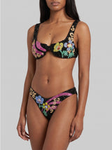 Colorful Flower Bikini Bottom