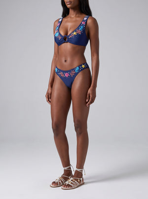 Oceanus Pearl Tide Navy Bikini Bottom