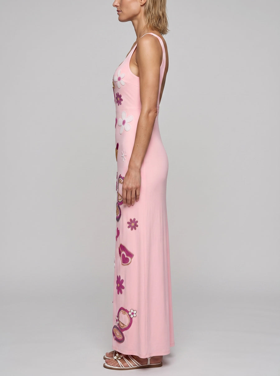 Totally Spies Lycra Long Dress Cosmetic Pink