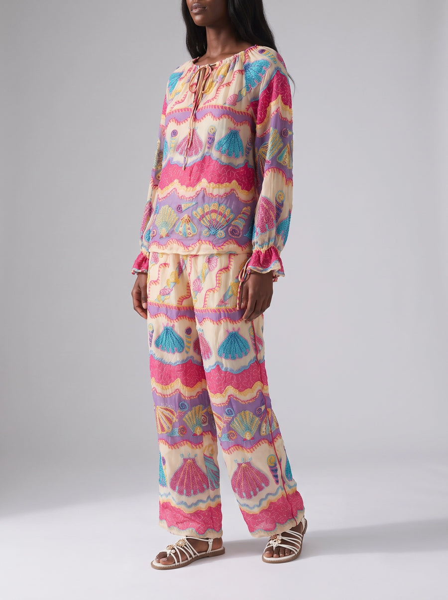 Shell Reverie Pink Multi Blouse