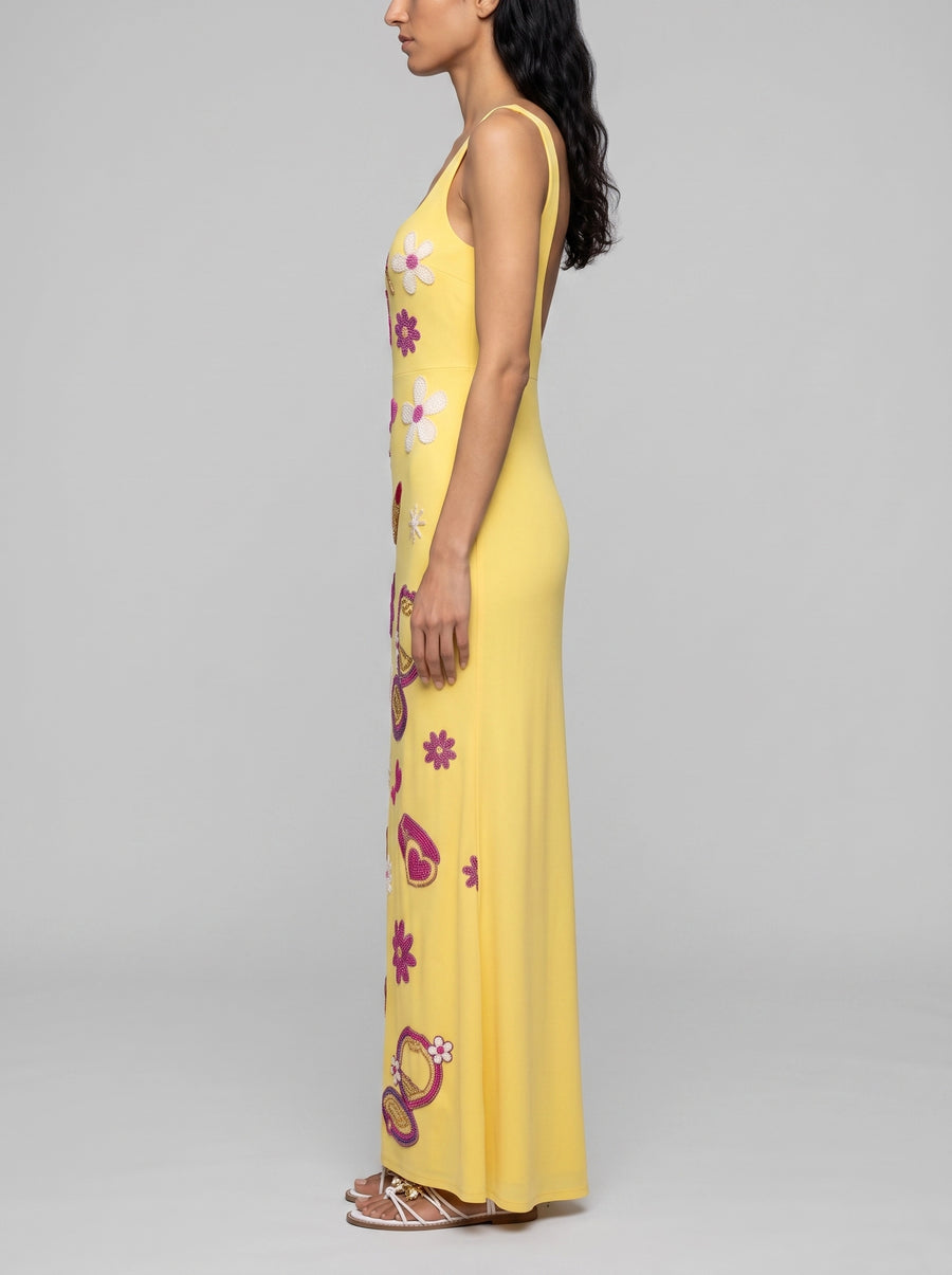 Totally Spies Lycra Long Dress Cosmetic Yellow