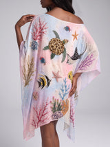 Sea Fantasy Pastel Multi Color Kaftan