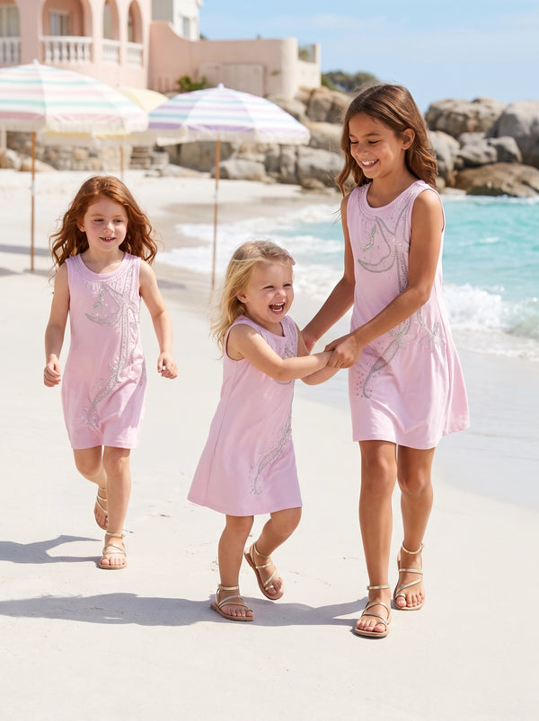 Selene Sleeveless Multi Color Kids Dress