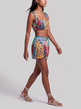 Coastal Blue Coral Co-ord Top