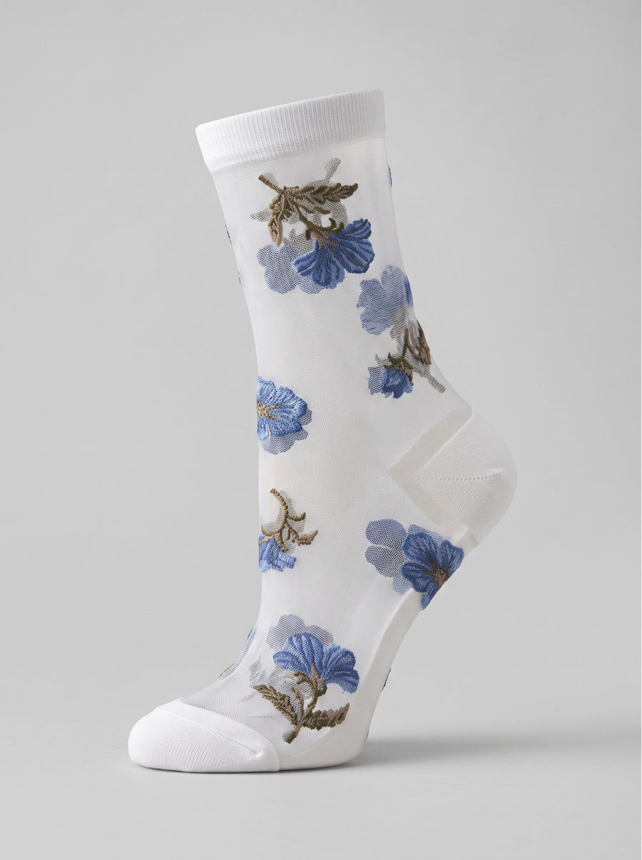 Blue Daisy Muse Socks