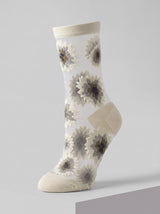 Pale Green Petal Veil Socks