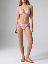 Sienna Sequin Embroidery Bikini Top Multi Colour