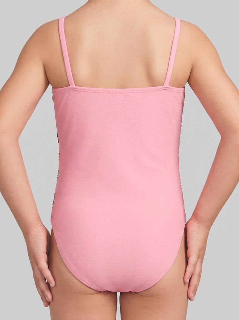 Under the Sea Kids Fuschia Thin Strap Swimsuit