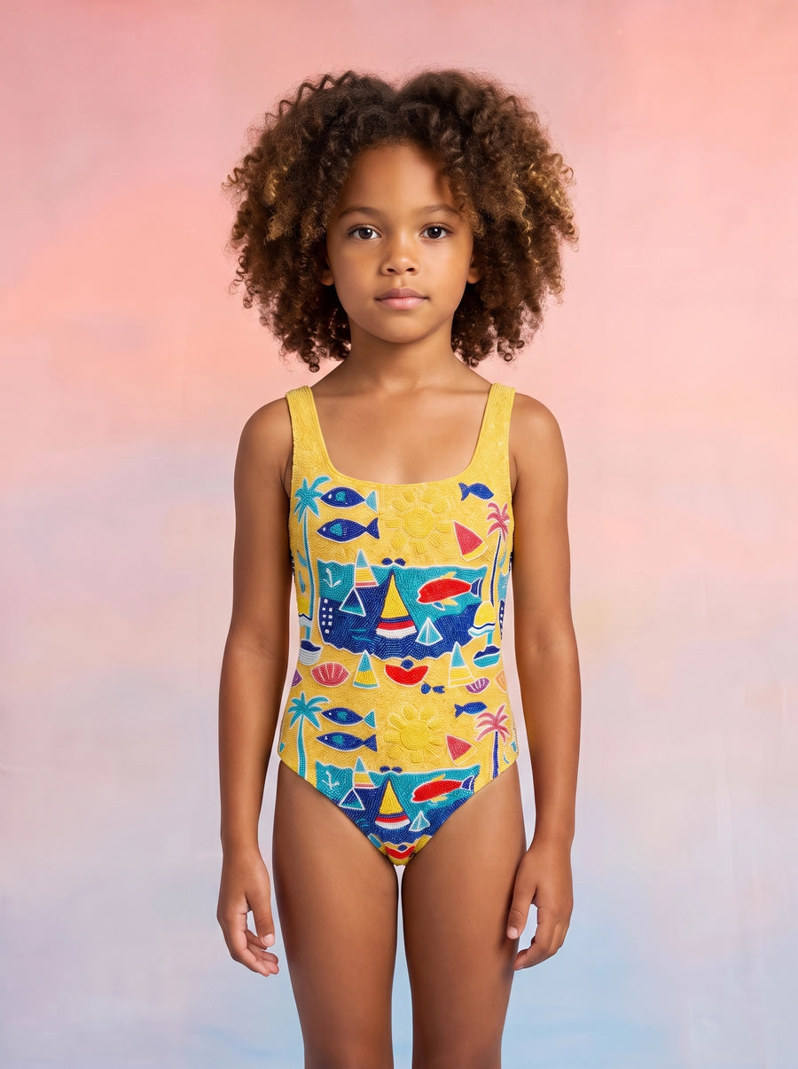 Lume Swell Kids Swimsuit Multi Colour