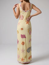 New York Bold Strapped Maxi Dress - Multi Colour