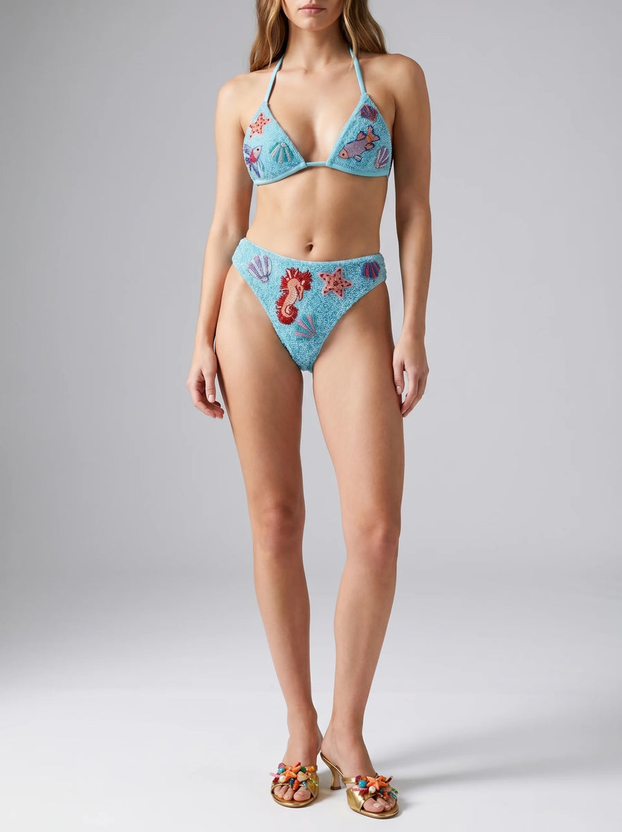 سمراء Samaraa Blue Bikini Bottom