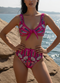 Oceanus x Zandra Rhodes Nebula Shell Bikini Bottom Fuchsia