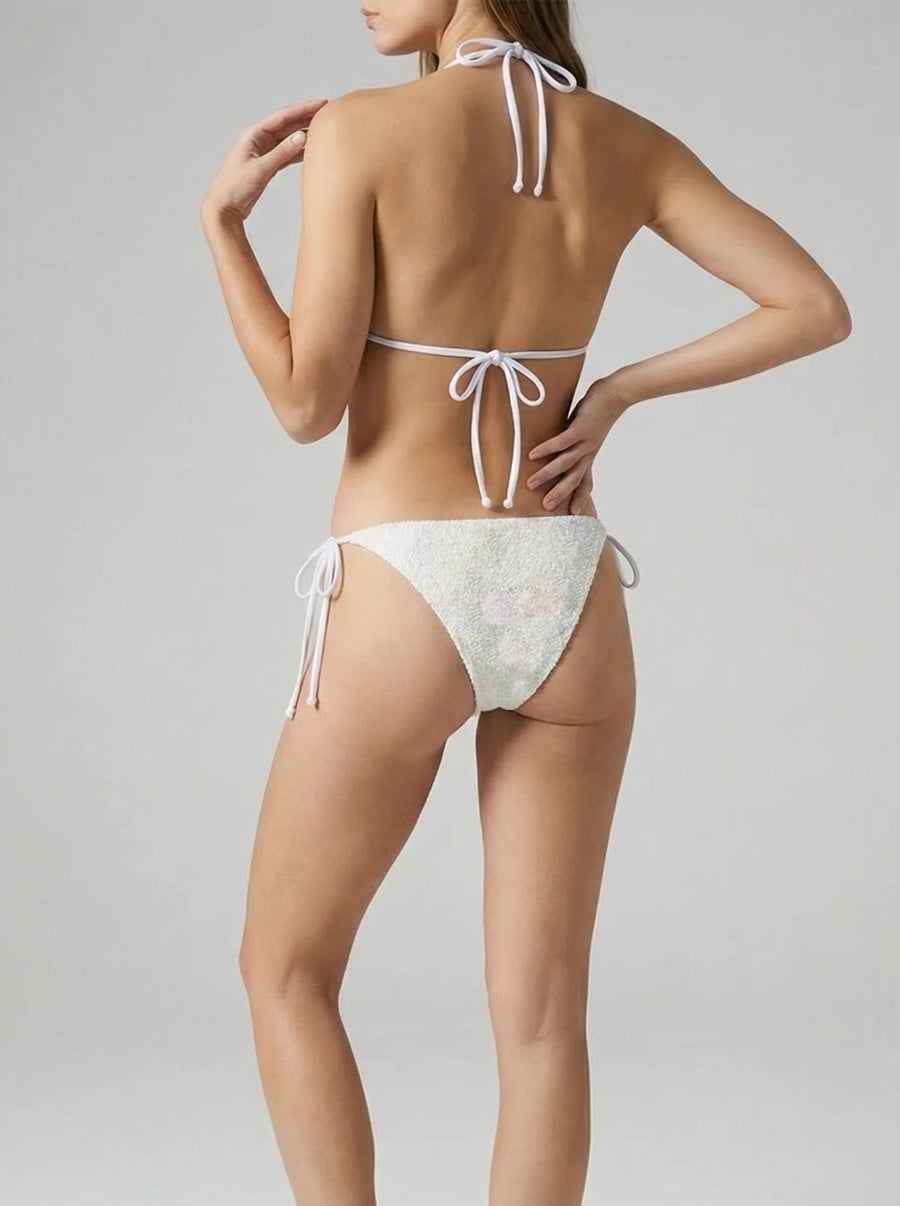 Shell Beaded Bikini Top