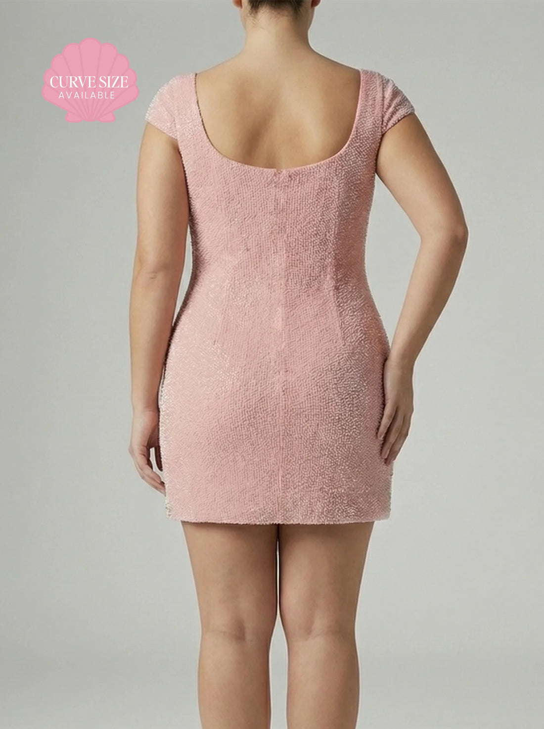 Curve Pink Enchanted Garden Mini Dress