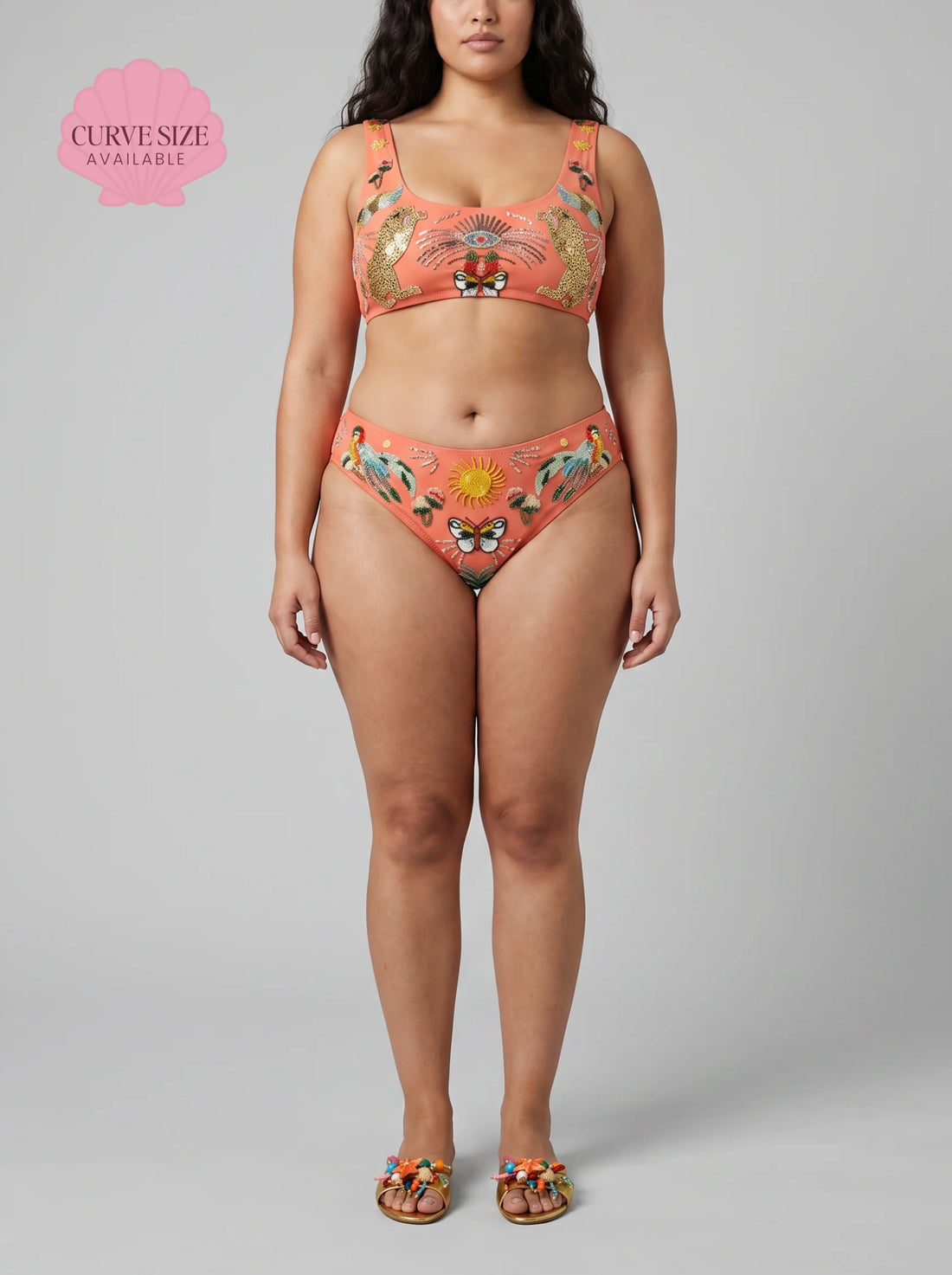 Curve Aurelia Luxury Bikini Top Thick Strap Multicolor