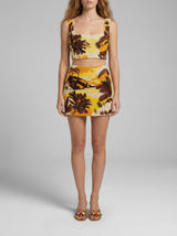 Kulani Kinis x Oceanus Golden Sunset Beaded Co-ord Skirt