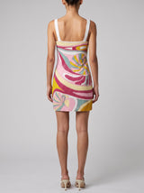 Mare Wave Pink Beaded Mini Dress