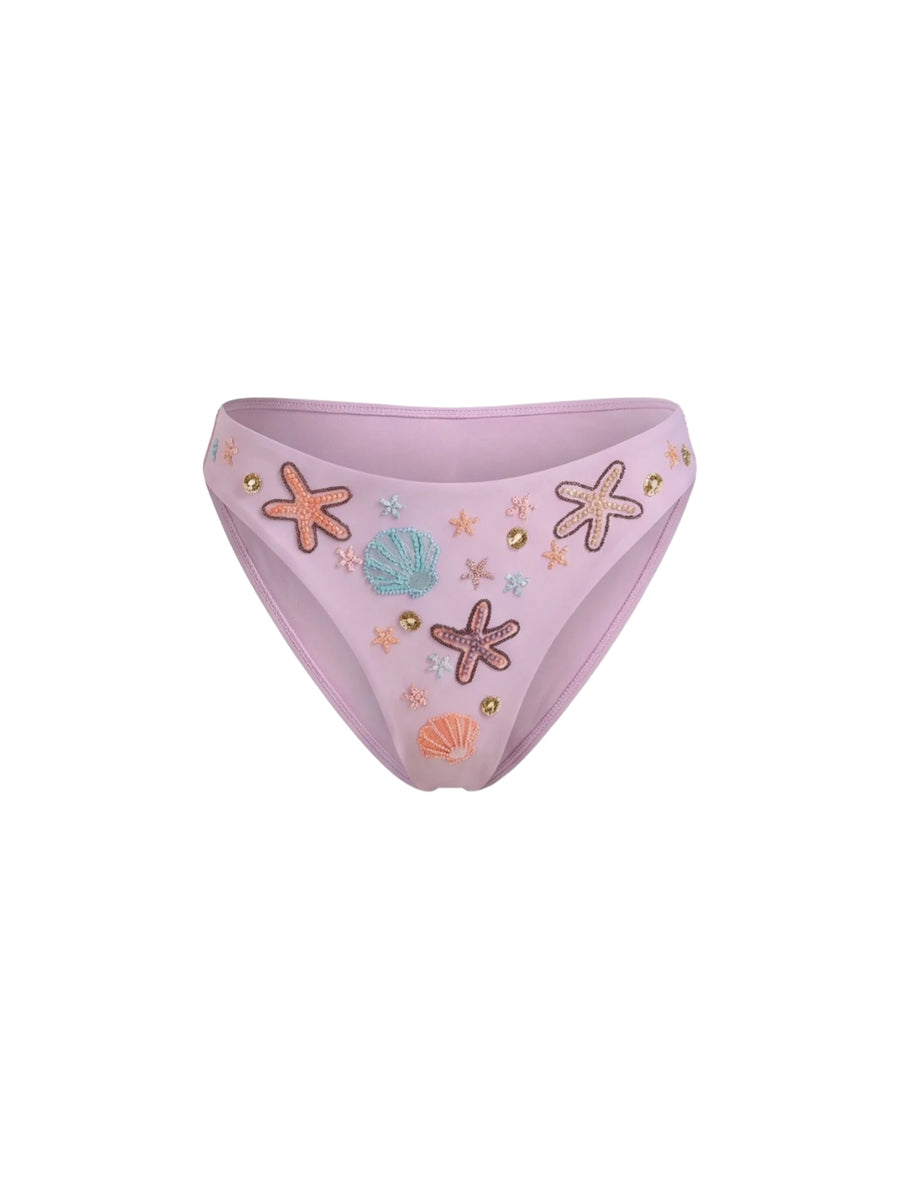 Orla Tie In The Middle Bikini Bottom Lilac