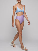 Luna Veil Sky Blue & Lilac Swimsuit