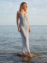 Saltwater Slip Blue Maxi Dress