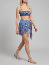 Marine Fish Blue Sarong