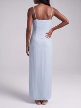 Delilah Beaded Dress Blue Oceanus x By Poppy in Stock