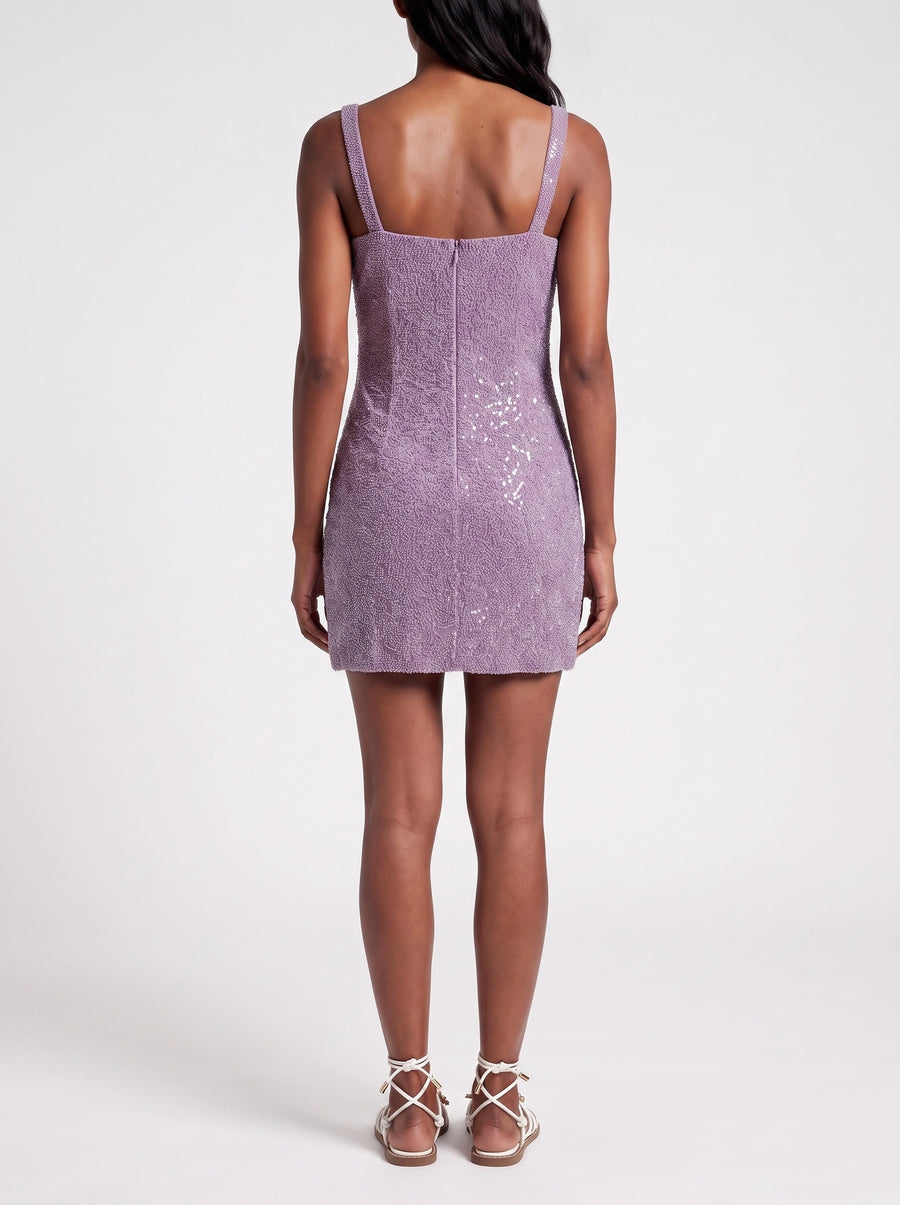Millie Petals Lilac Mini Dress